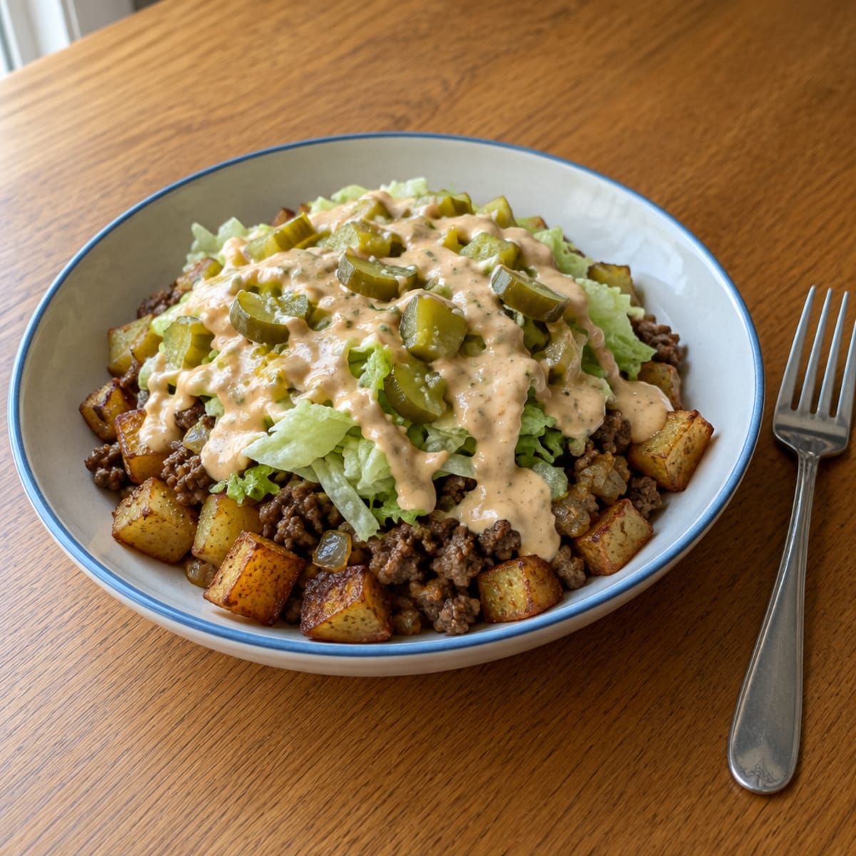Big Mac protein bowl