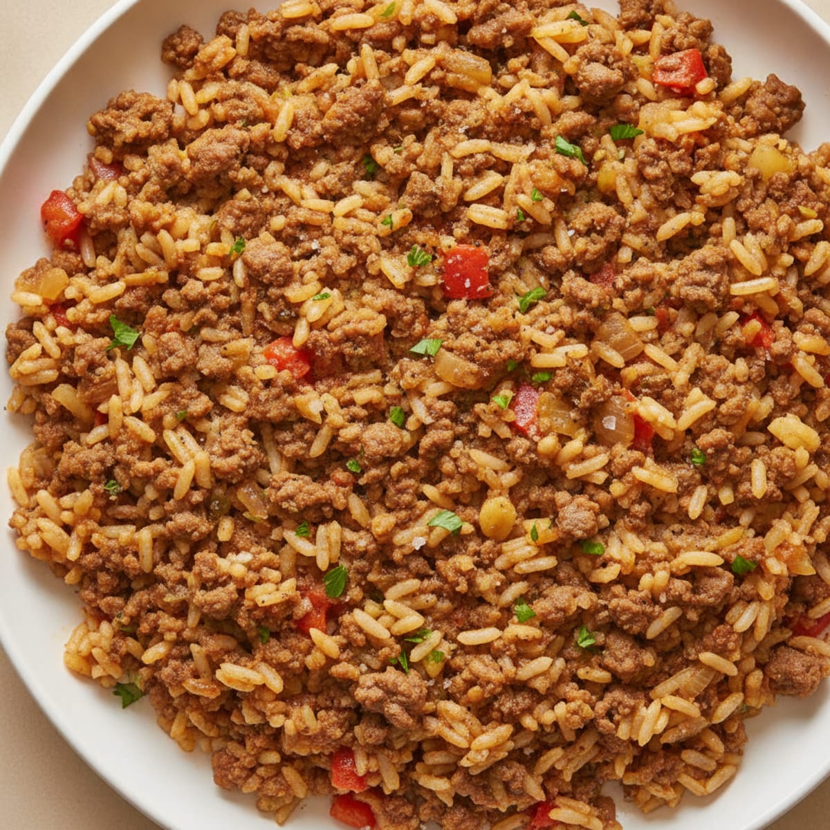 Savory Ground Beef and Rice Skillet