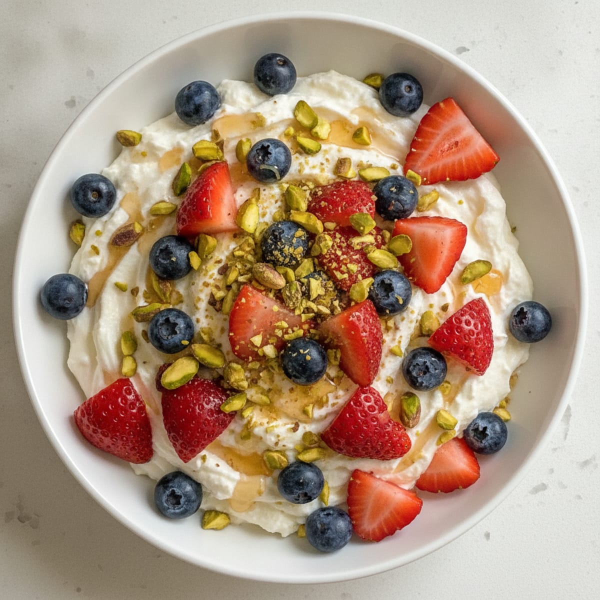 Greek Yogurt with Whey Protein and Fresh Berries