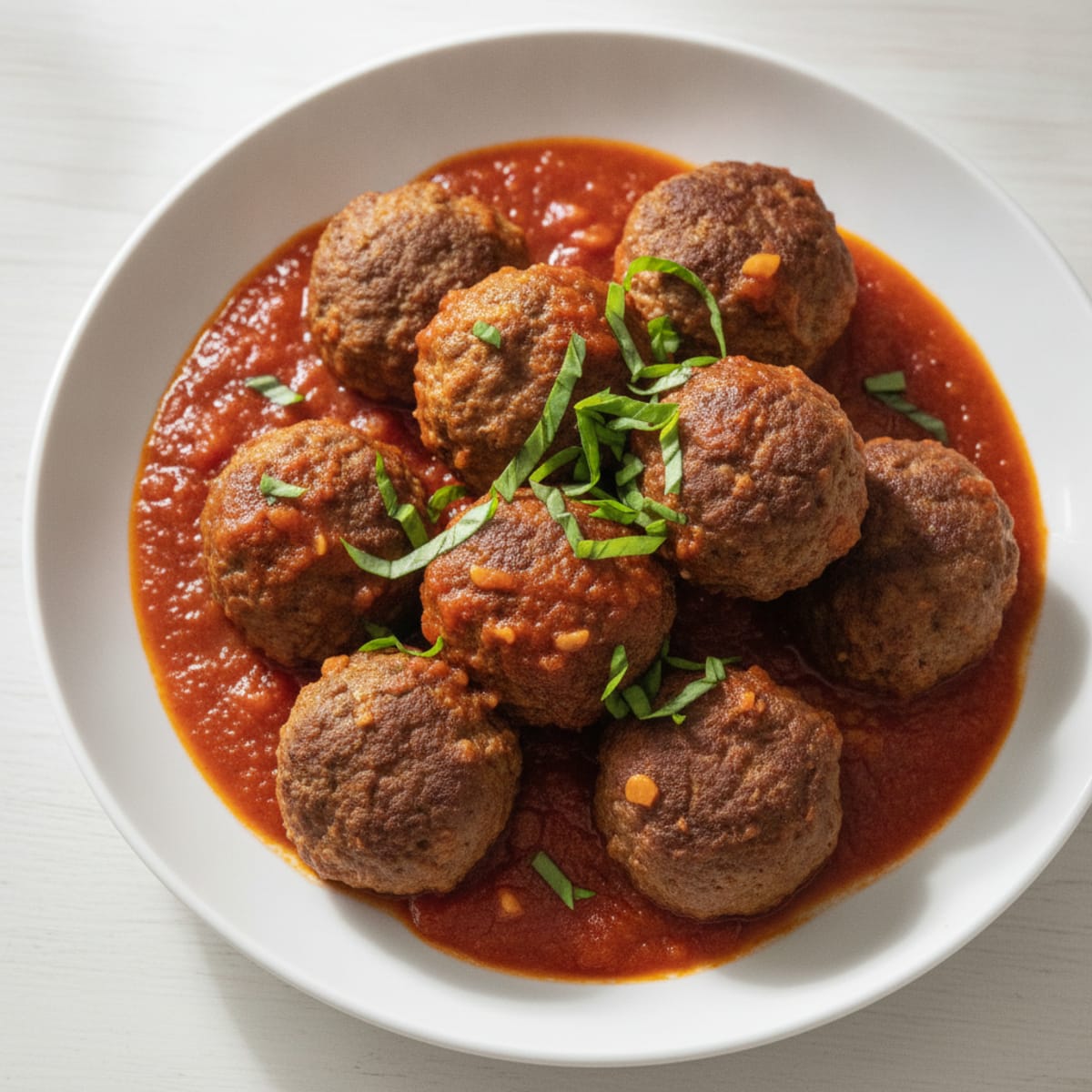 Beef Meatballs in Rich Tomato Sauce