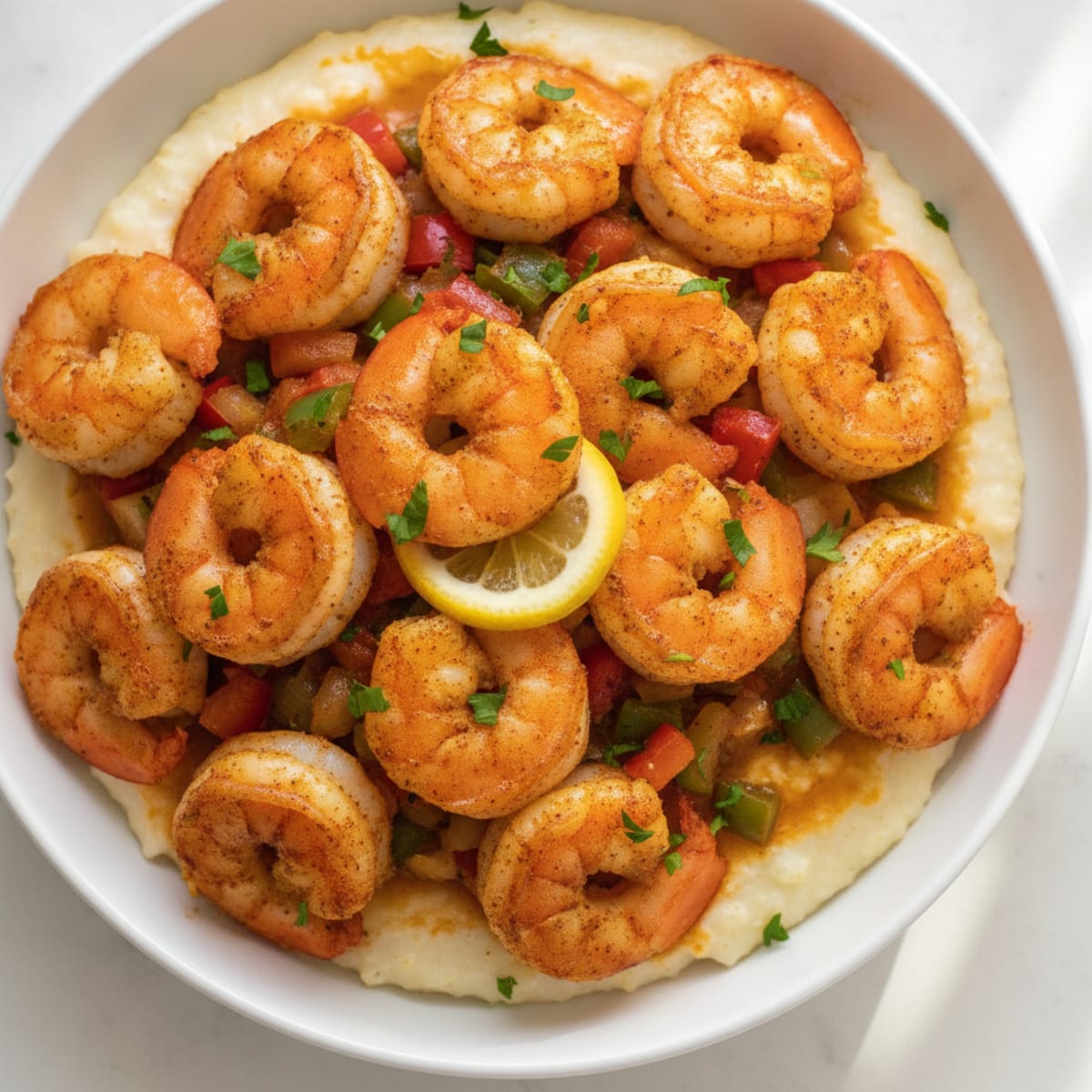 Cajun Shrimp and Creamy Grits