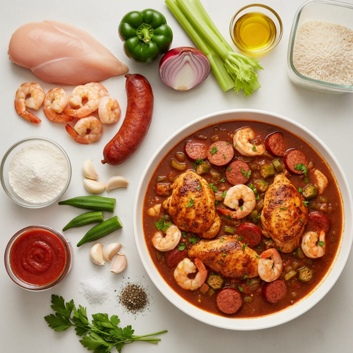 Spicy Creole Gumbo with Andouille Sausage