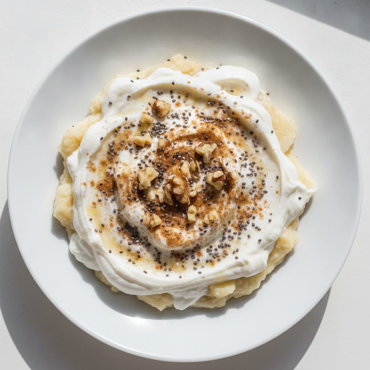 Skyr Banana Chia Seed Pudding