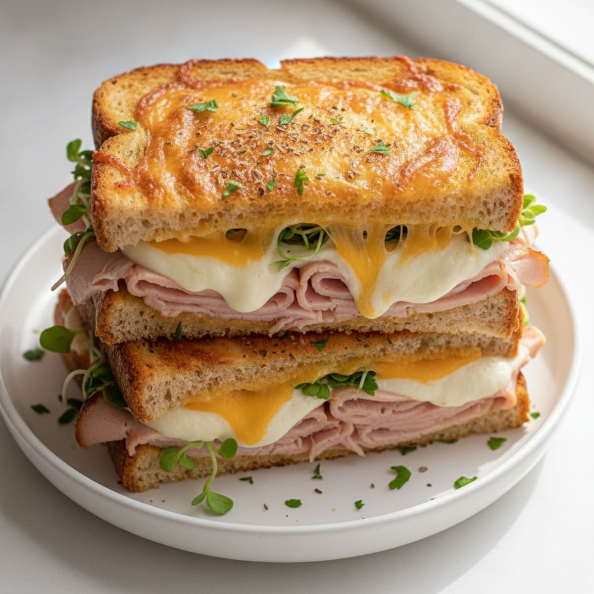 Triple-Decker Turkey and Sharp Cheddar Melt