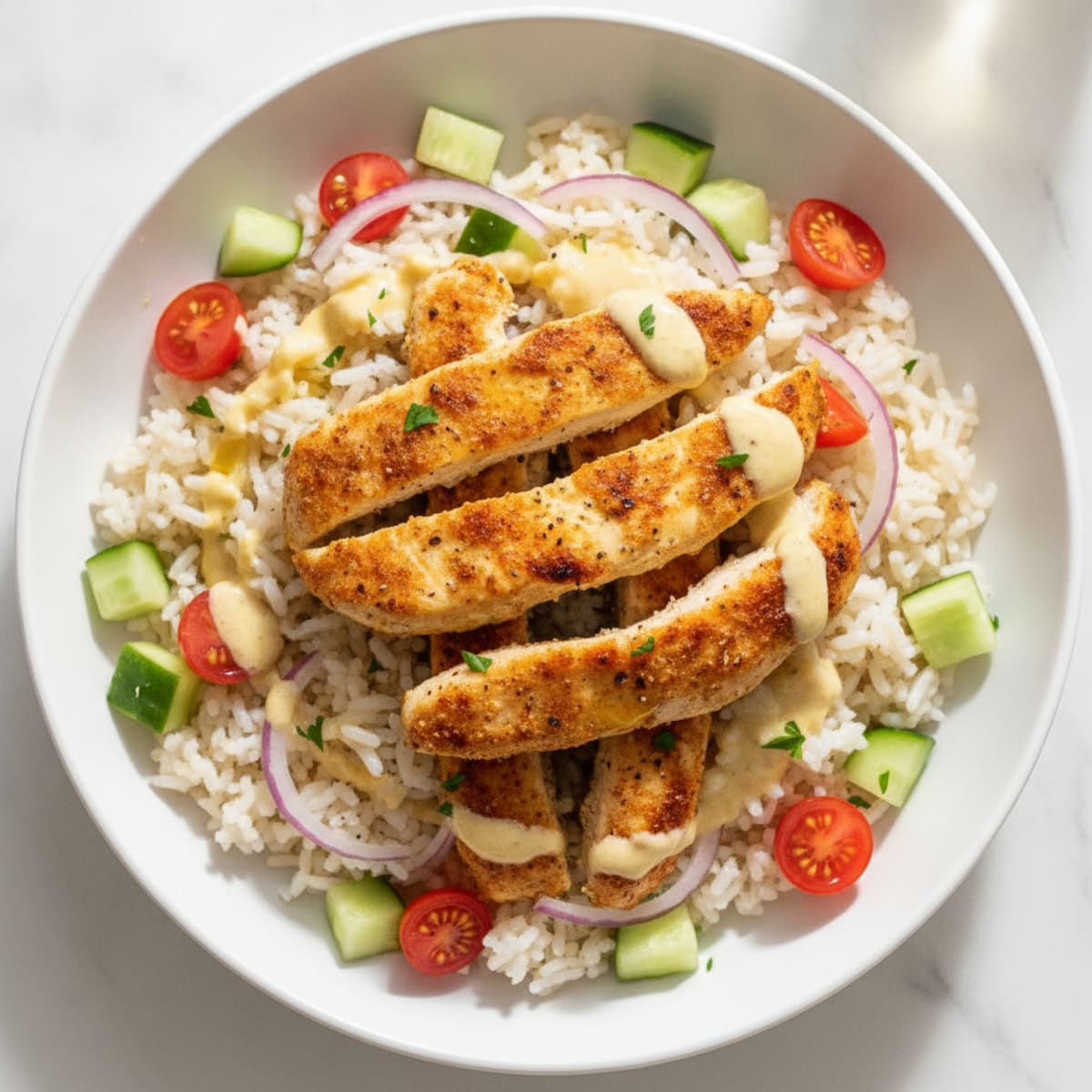 Chicken Shawarma Rice Bowl