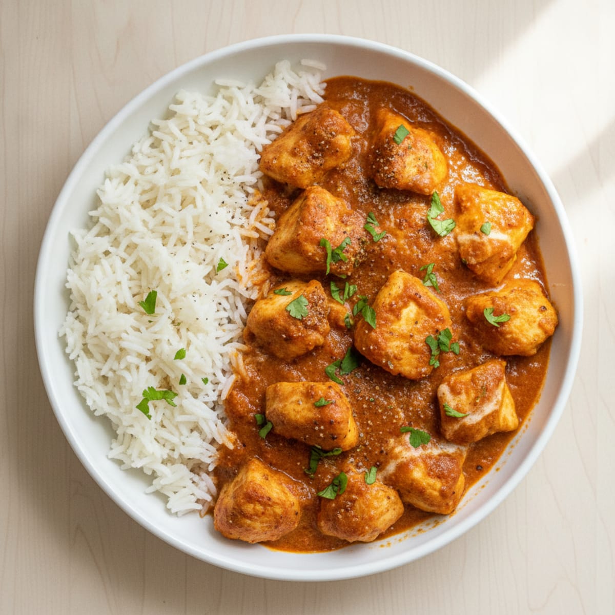 Spiced Butter Chicken with Basmati Rice