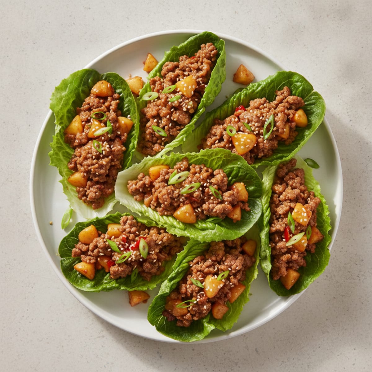 Savory Beef Lettuce Wraps