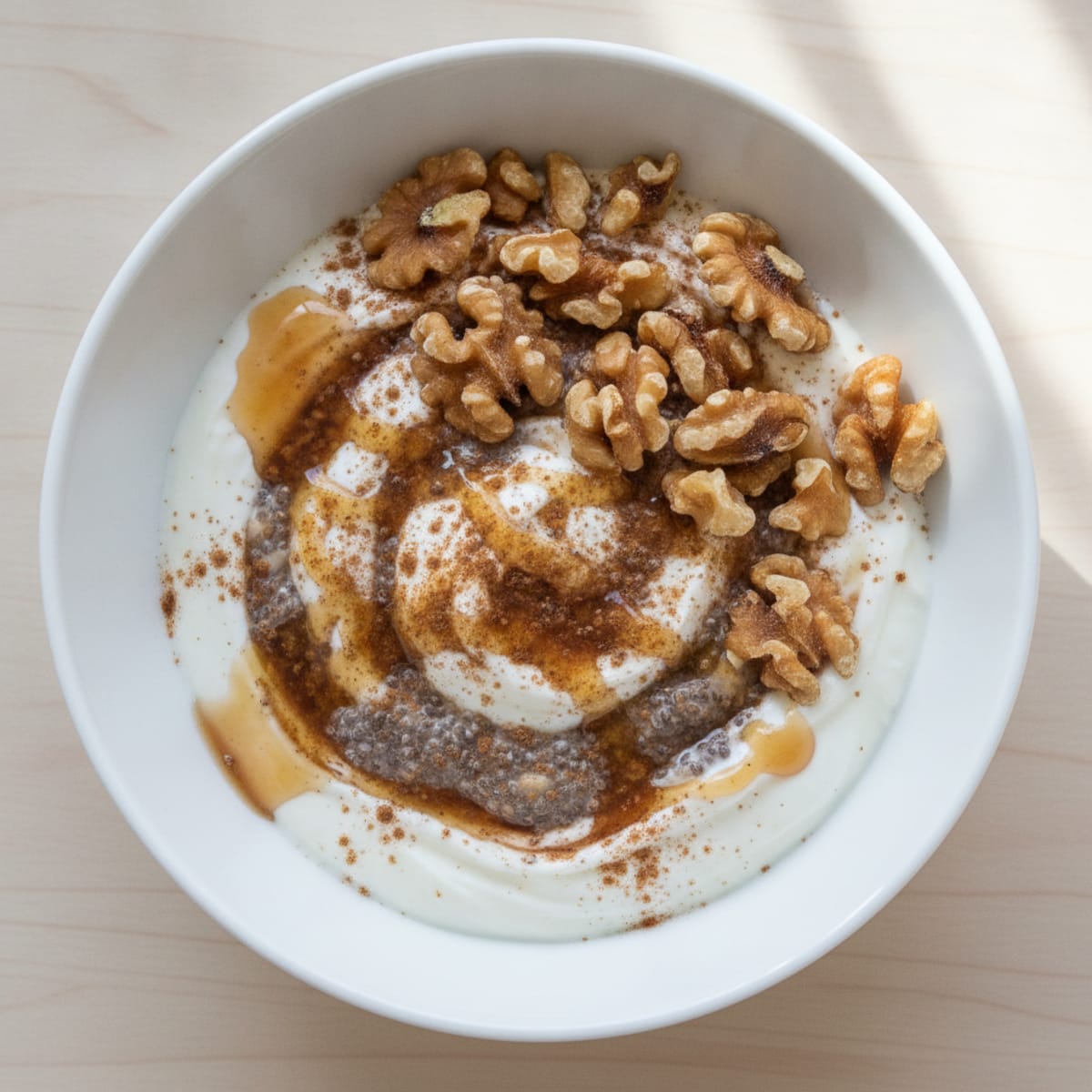 Nutty Coffee Greek Yogurt Chia Bowl
