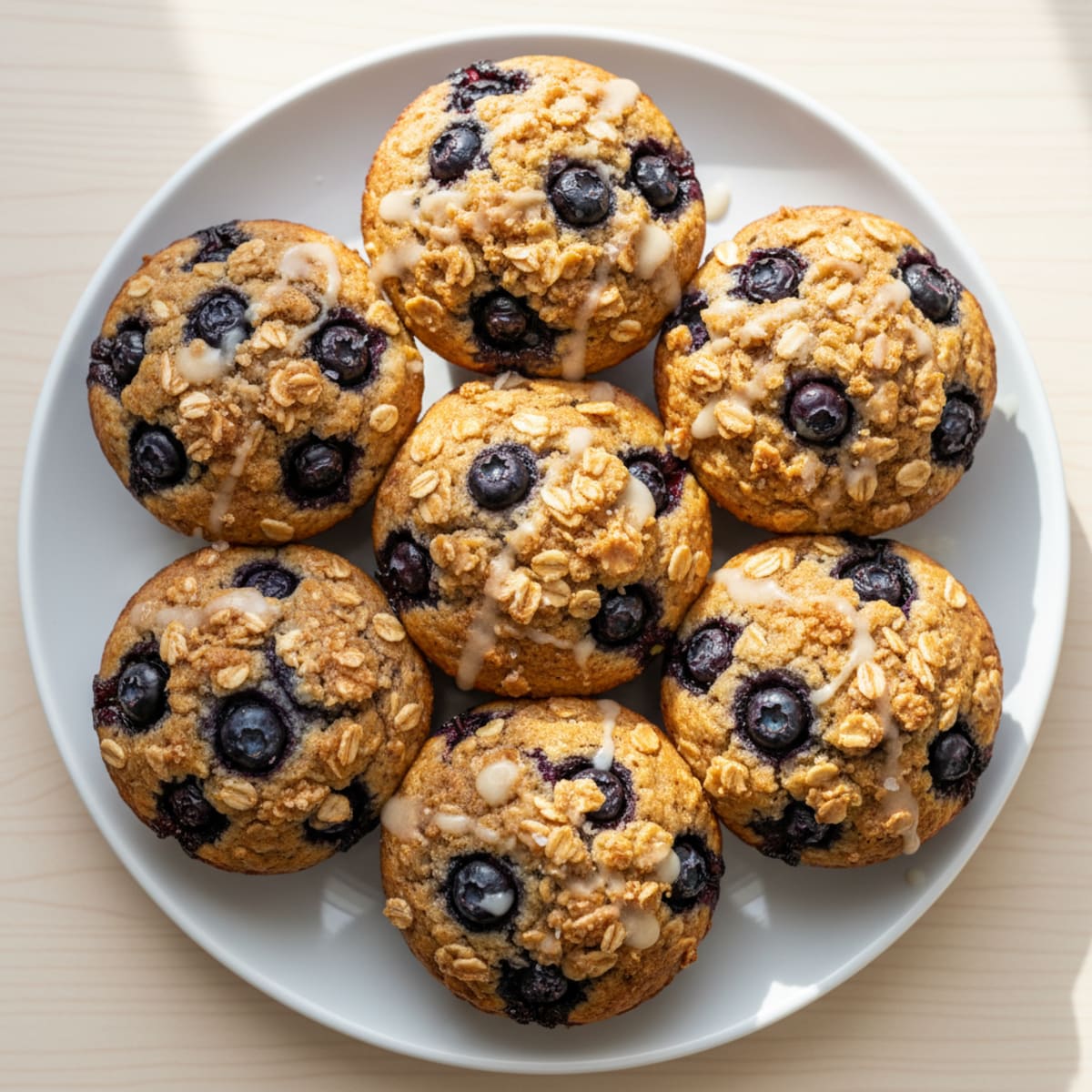 Baked Blueberry Streusel Muffins