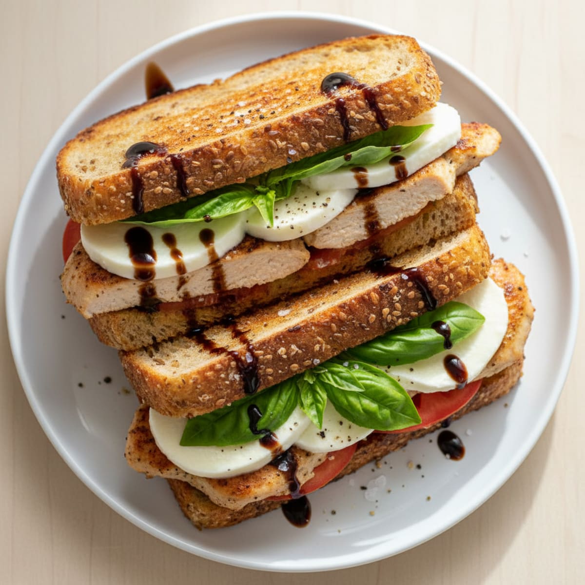 Grilled Chicken Caprese Sandwich