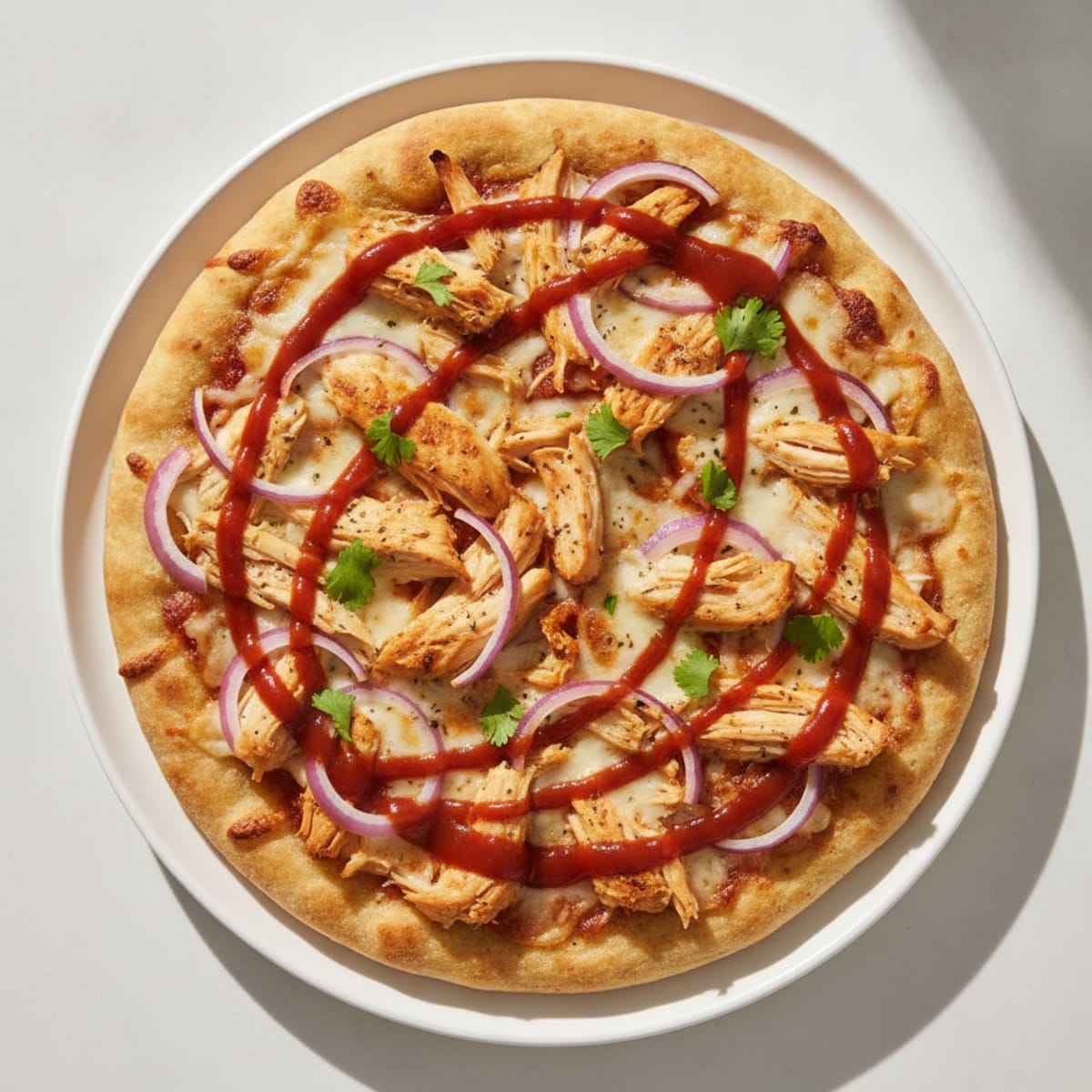 High-Protein BBQ Chicken Pizza
