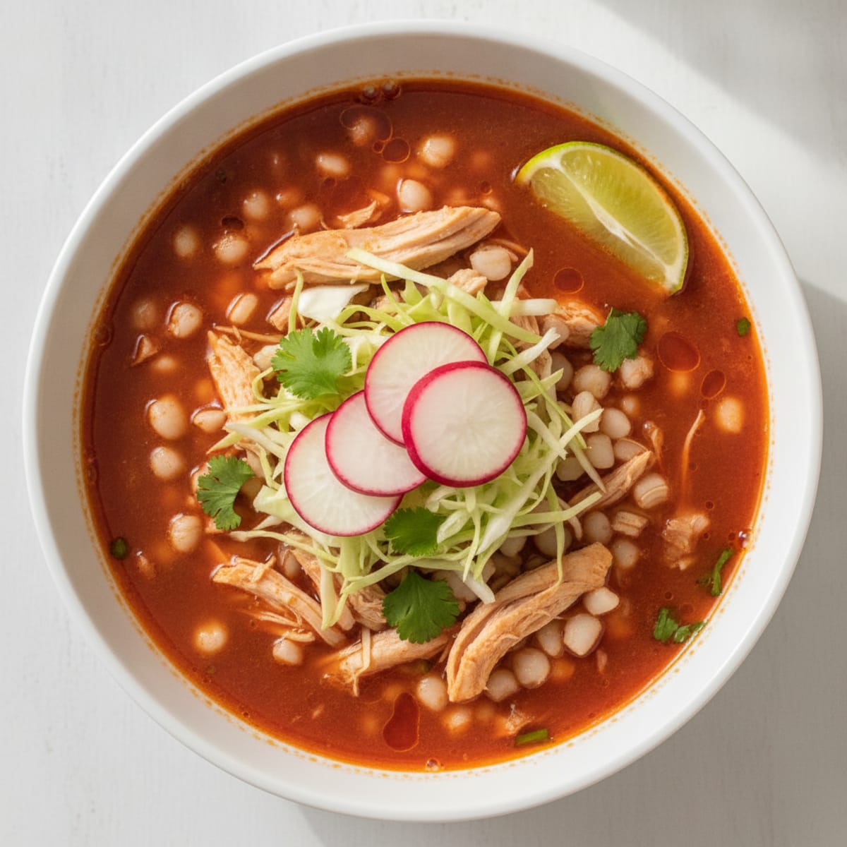 Homestyle Chicken Pozole Rojo