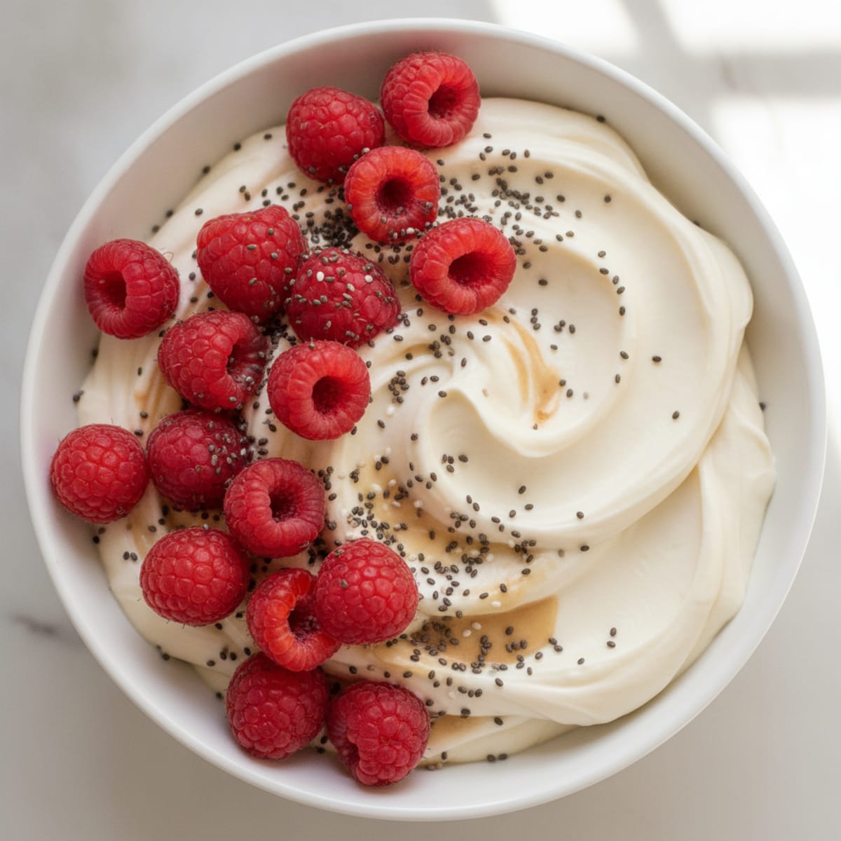 Silky Greek Yogurt Protein Mousse with Berries