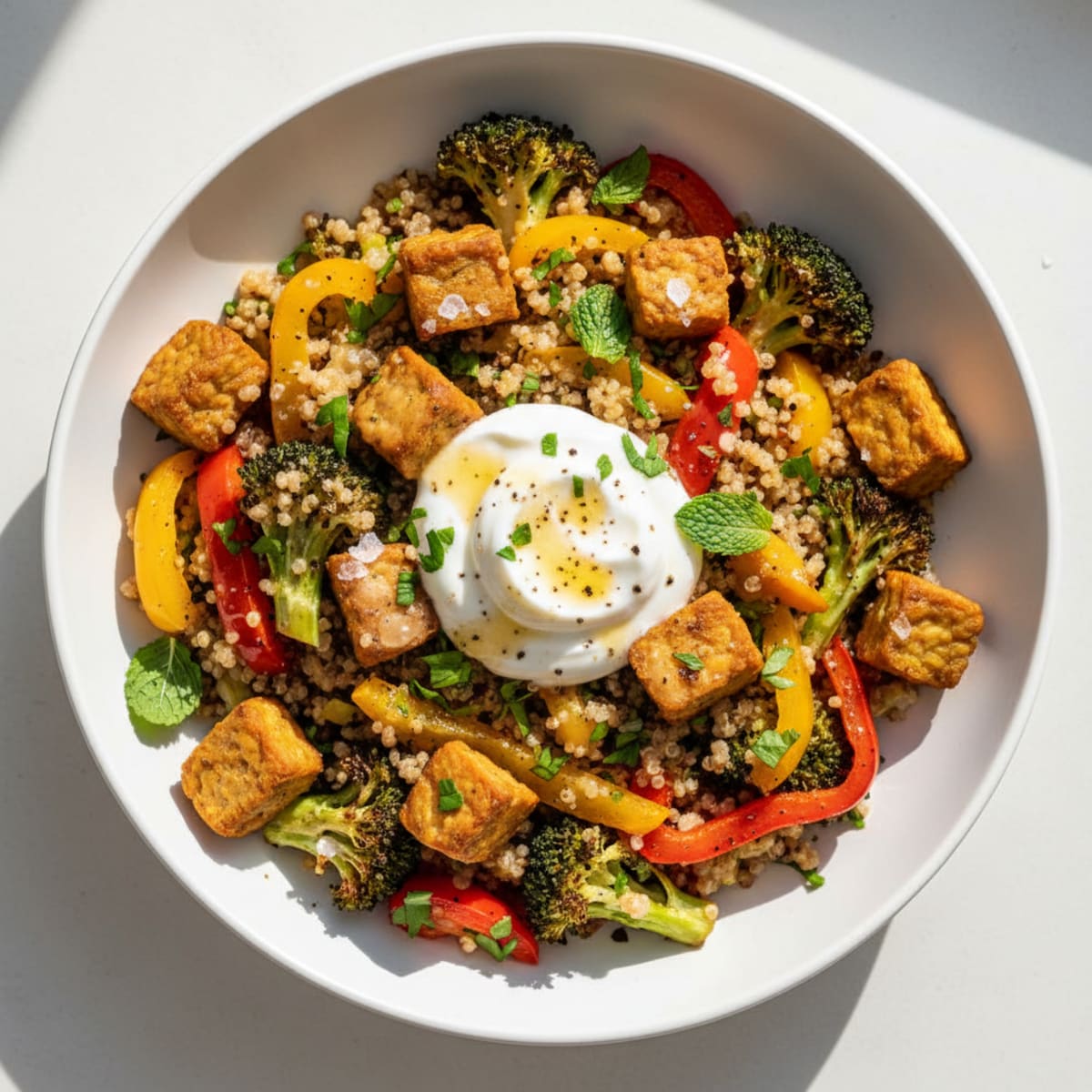 Roasted Vegetable Medley with Herbed Quinoa