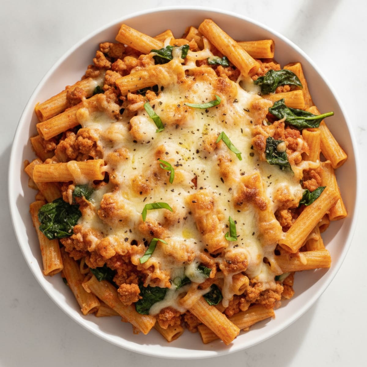 Classic Baked Ziti with Ricotta