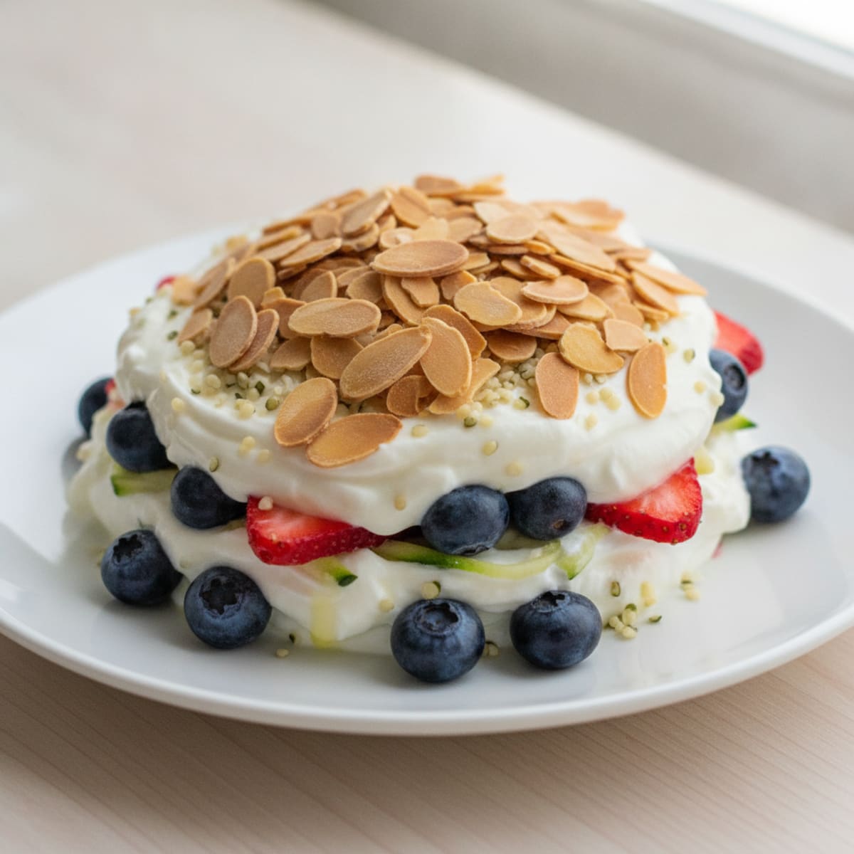 Greek Yogurt and Berry Parfait with Protein Crunch