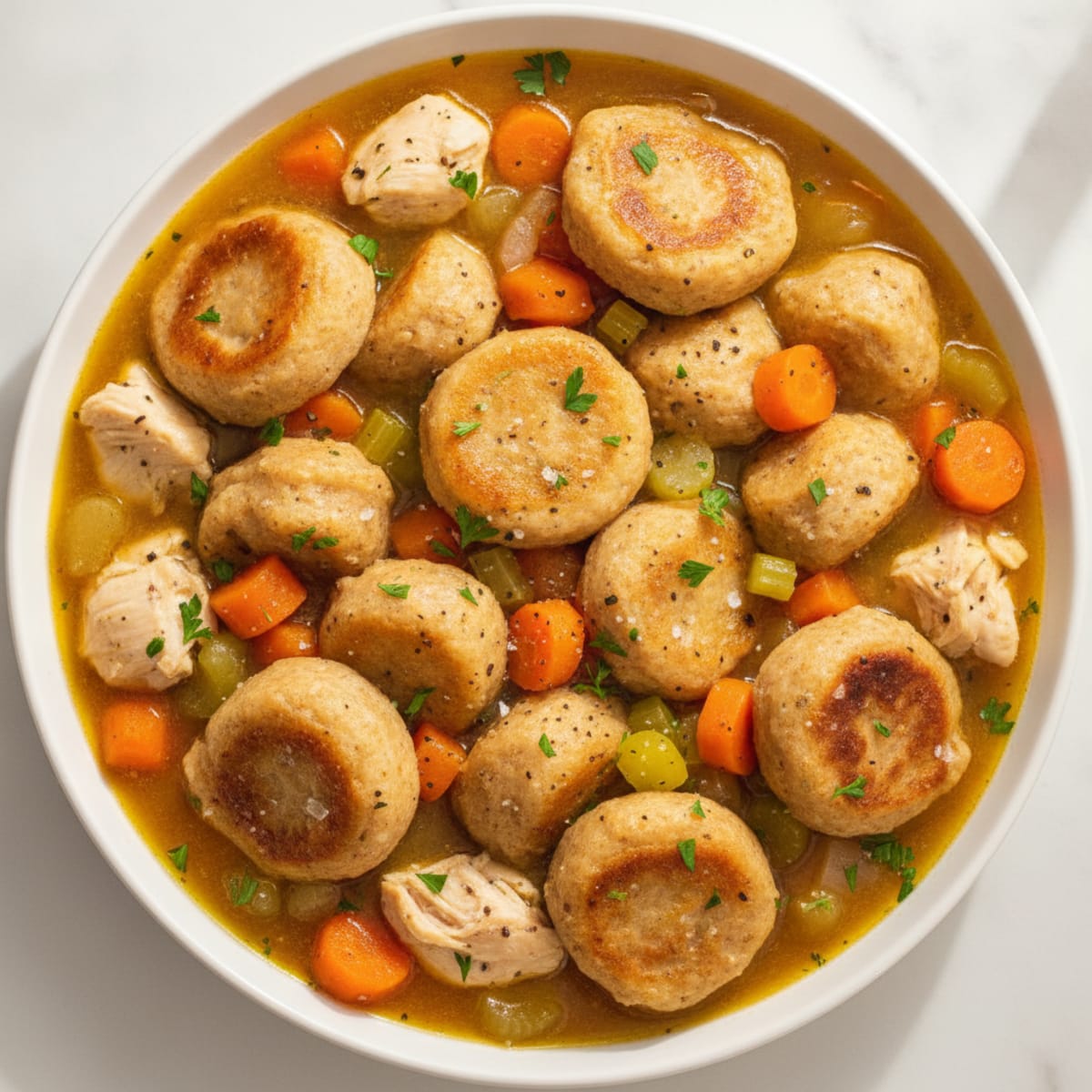 Homestyle Chicken and Herb Dumplings