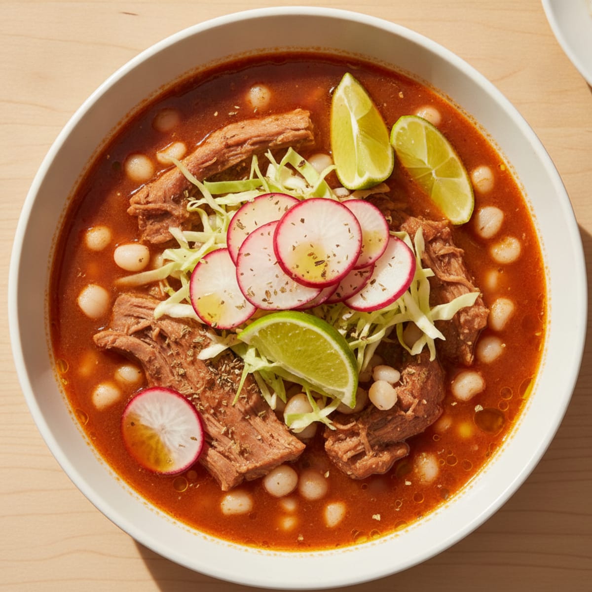 Pork Pozole Rojo with Hominy
