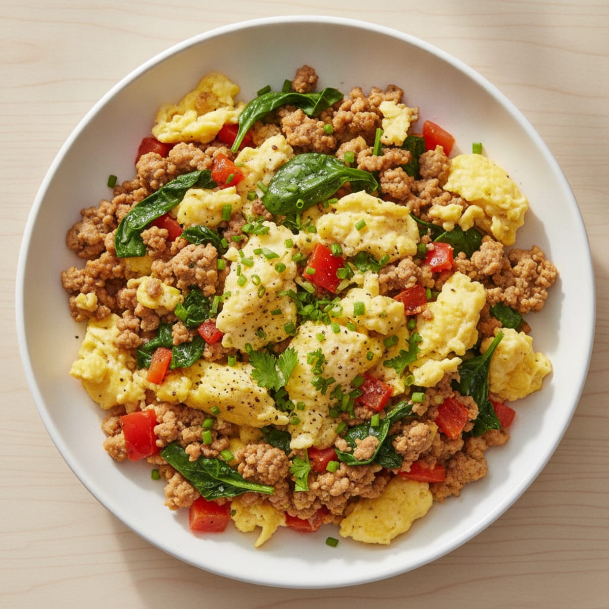 Hearty Morning Scramble with Fresh Herbs