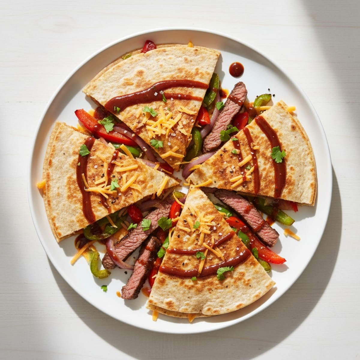 Seared Steak & Pepper Quesadillas