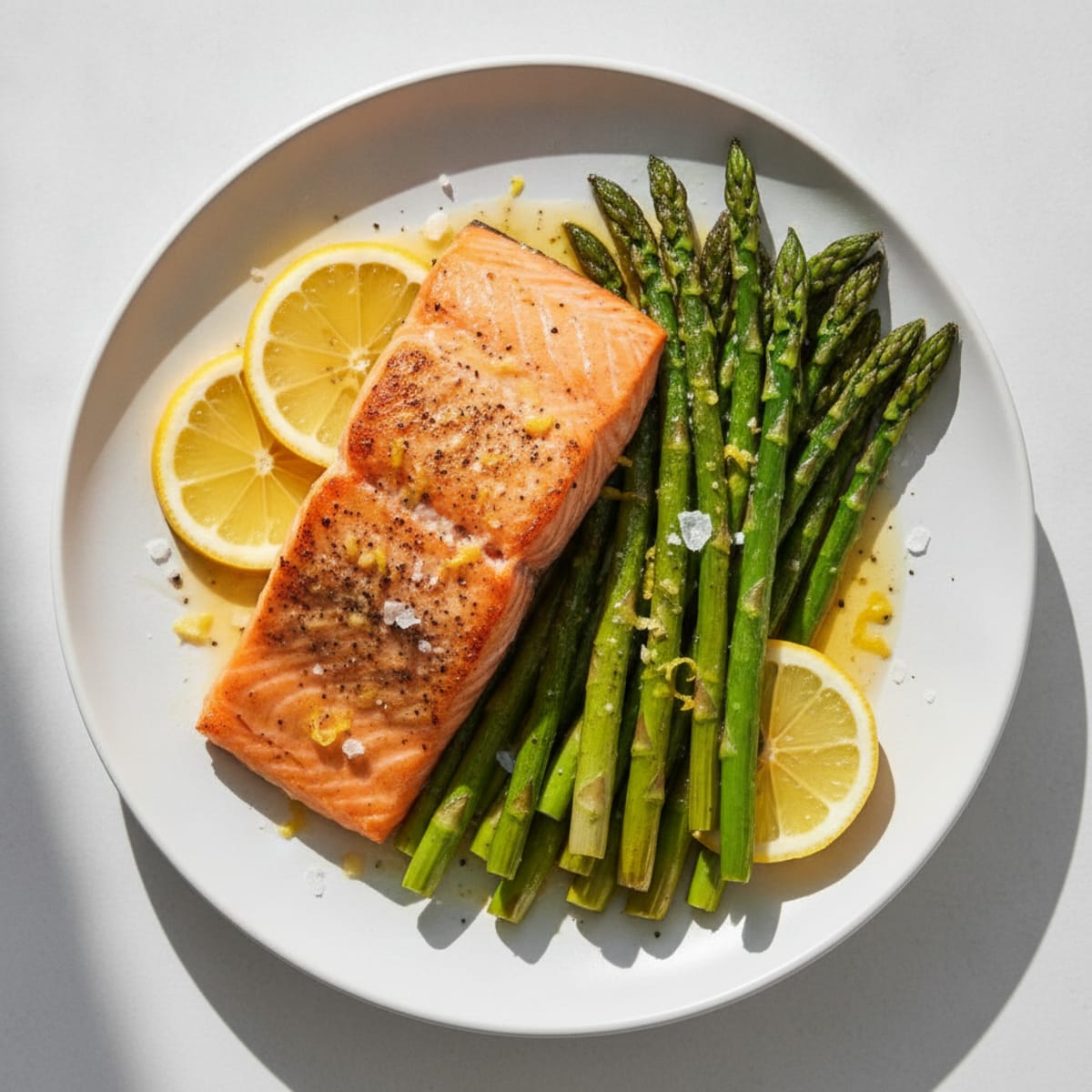 Baked Salmon with Roasted Asparagus