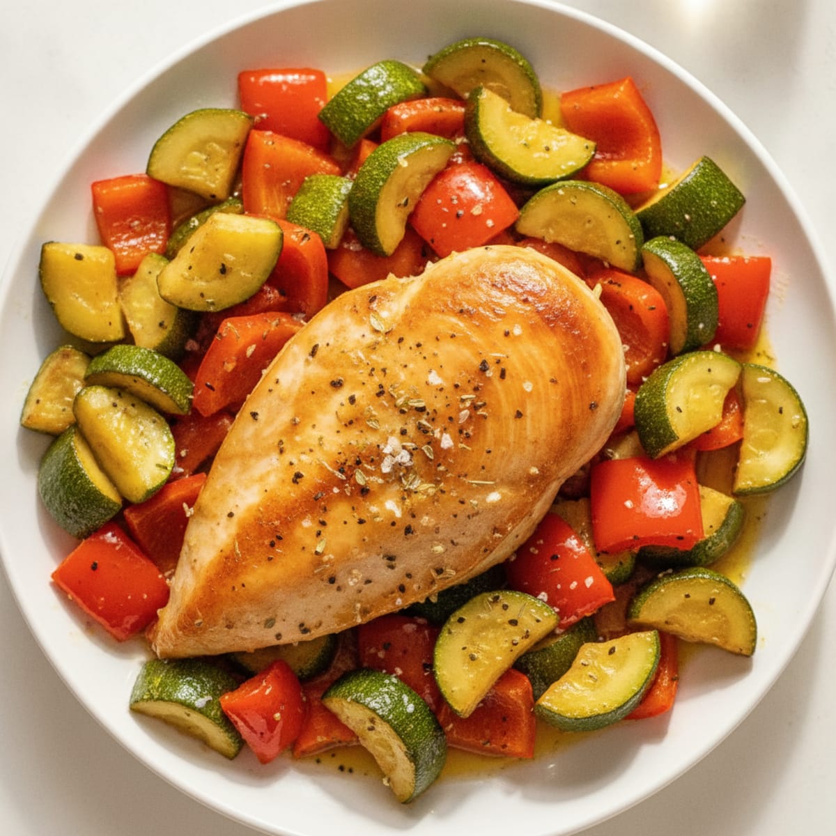 Lemon Herb Roasted Chicken and Vegetables