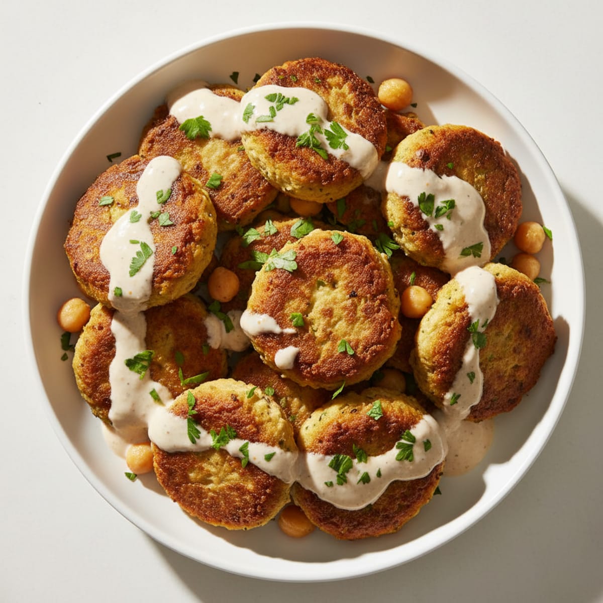 Crispy Falafel with Tahini