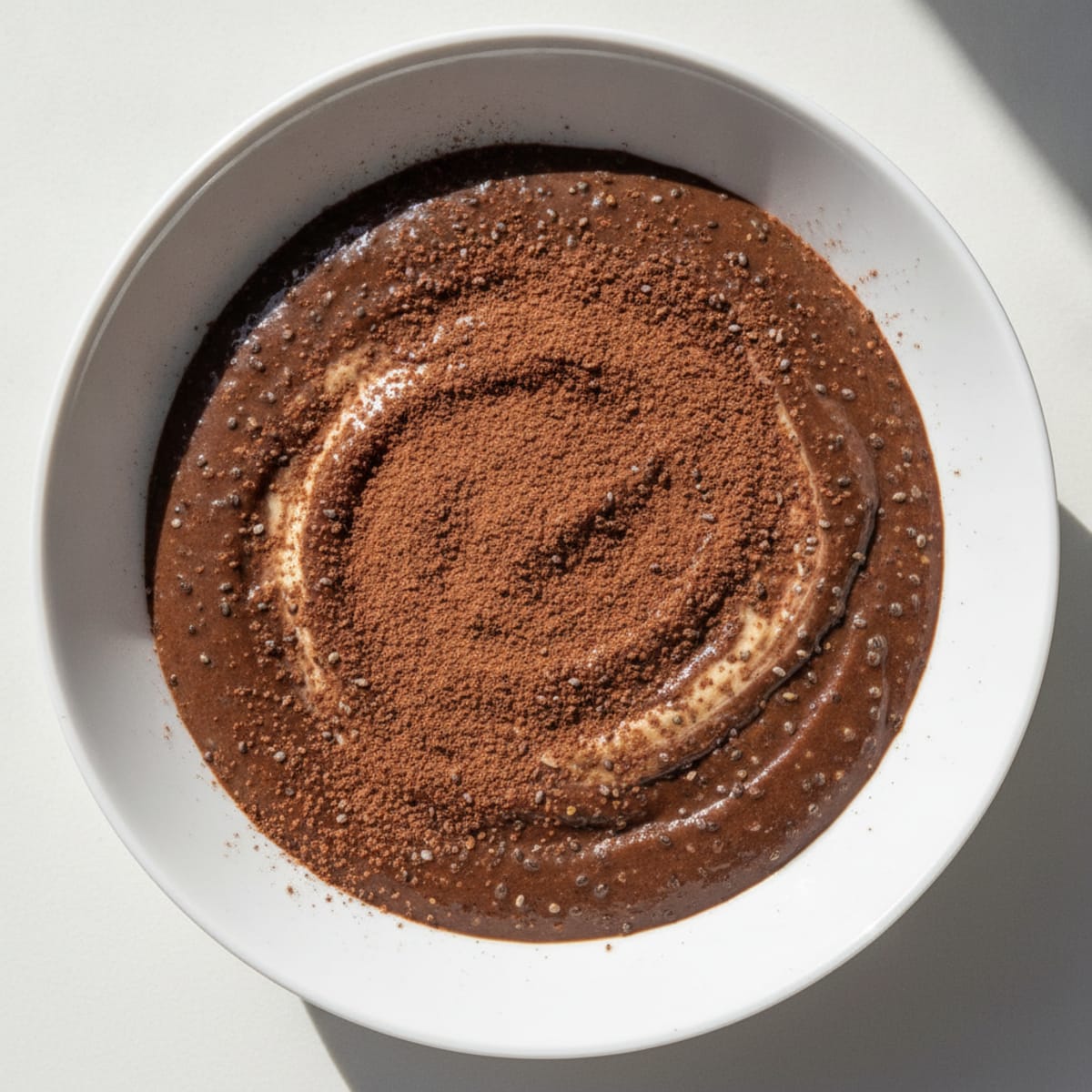 Silky Chocolate Protein Pudding with Chia Seeds