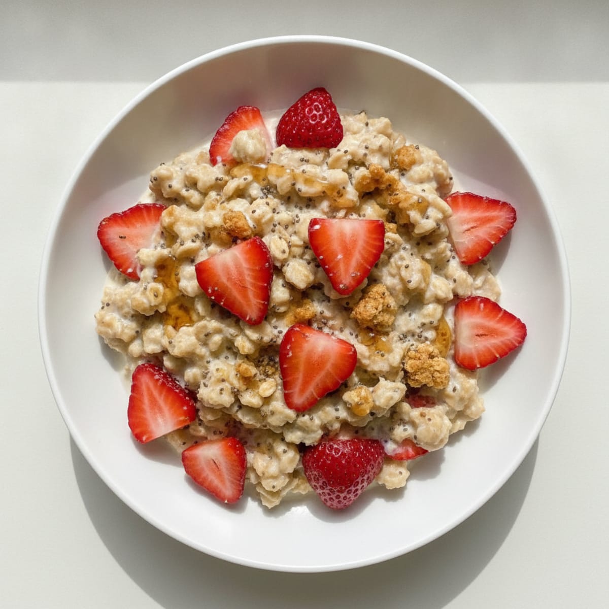 Strawberry Shortcake Overnight Oats