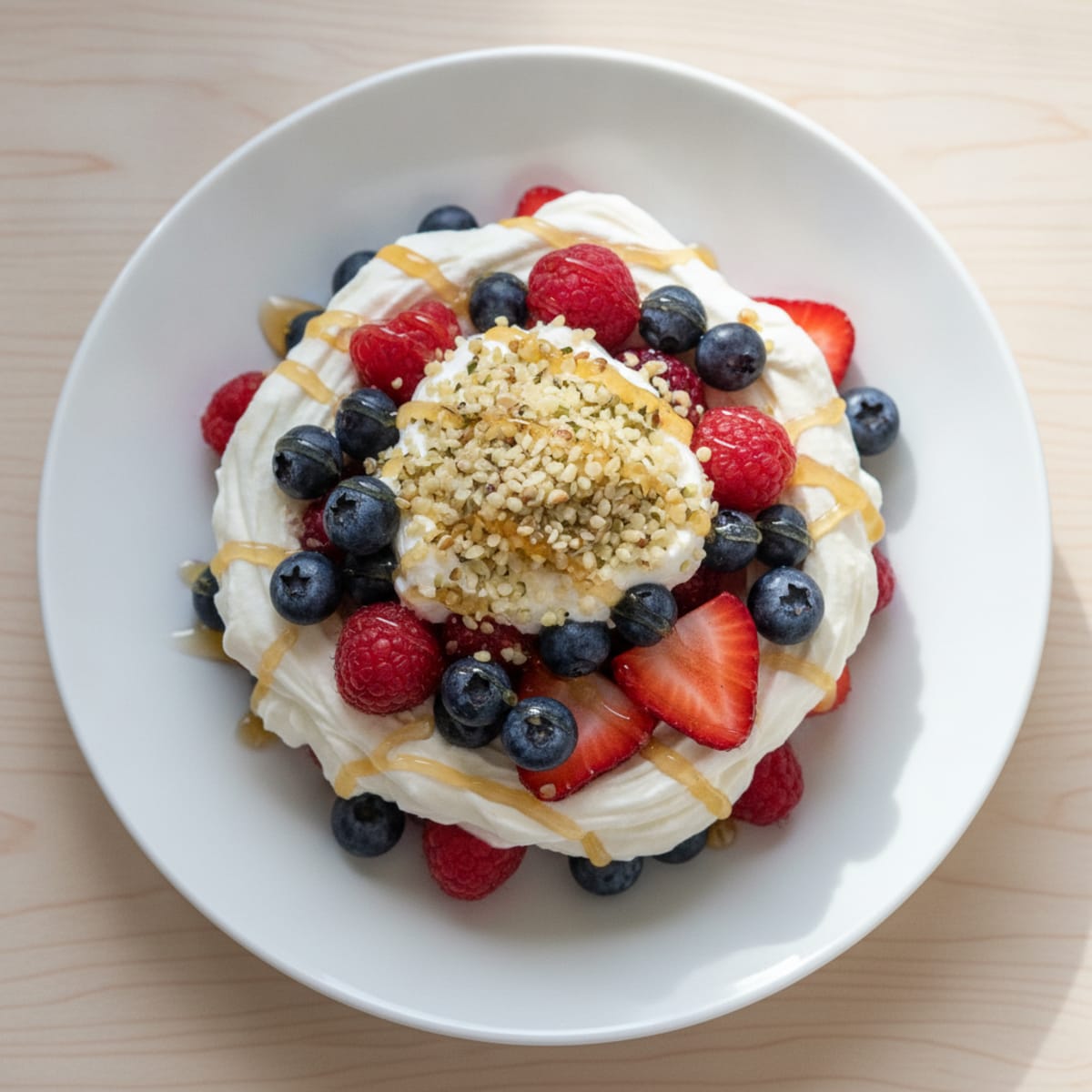 Greek Yogurt Protein Parfait with Mixed Berries