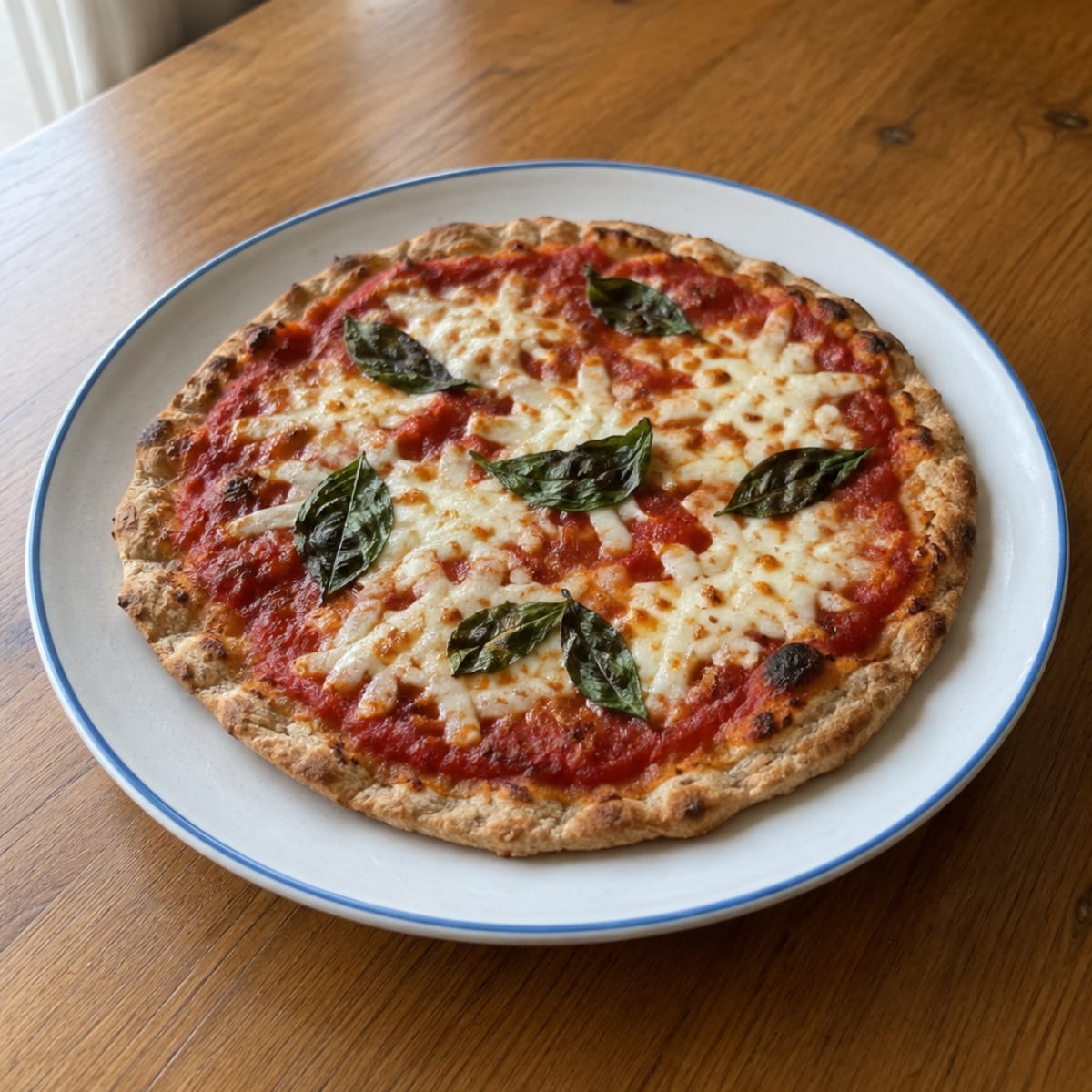 Classic margherita pizza