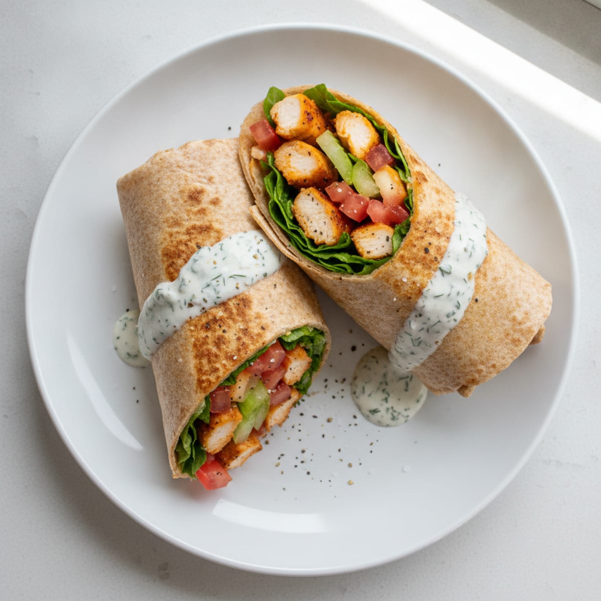 Buffalo Ranch Chicken Wrap