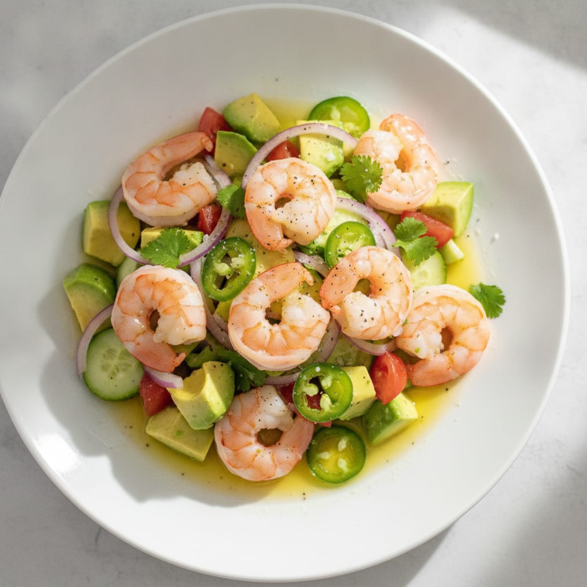 Shrimp Avocado Ceviche with Citrus Marinade