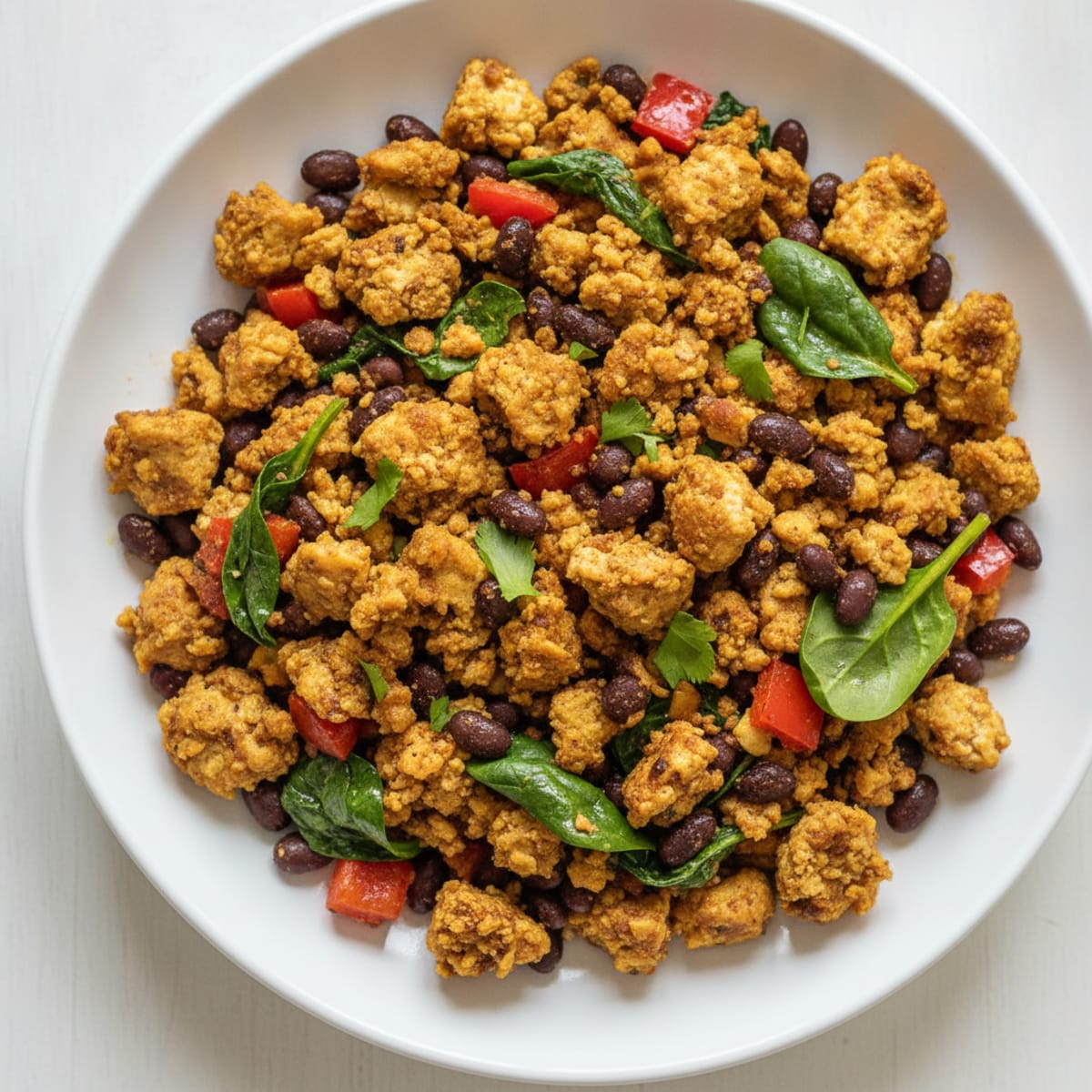 Southwestern Tofu Scramble with Black Beans