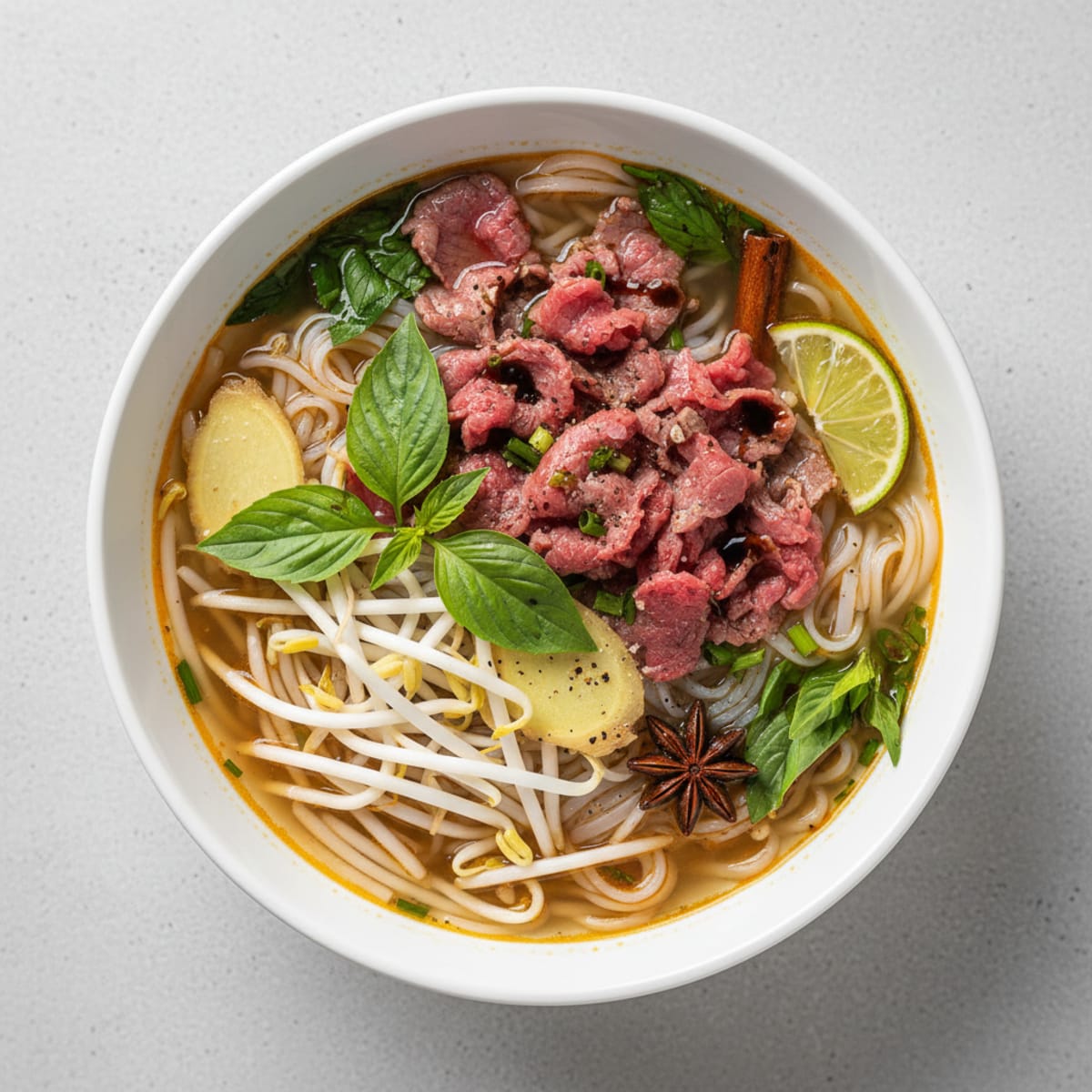 Vietnamese Beef Pho Noodle Soup