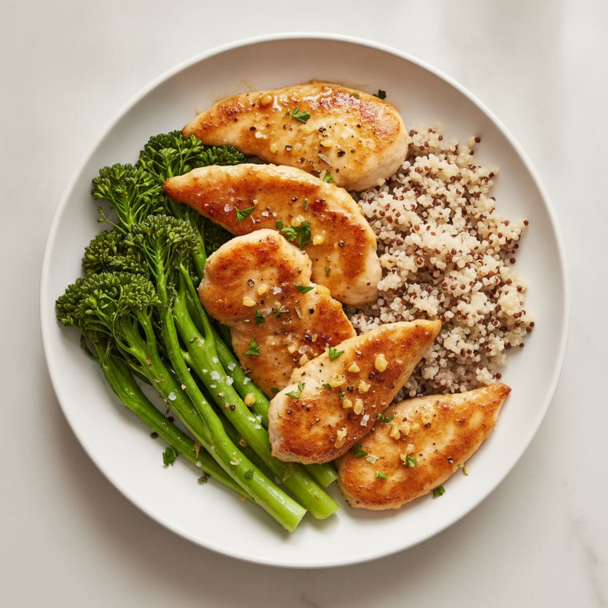 Pan-Seared Chicken Tenderloins with Garlic Butter