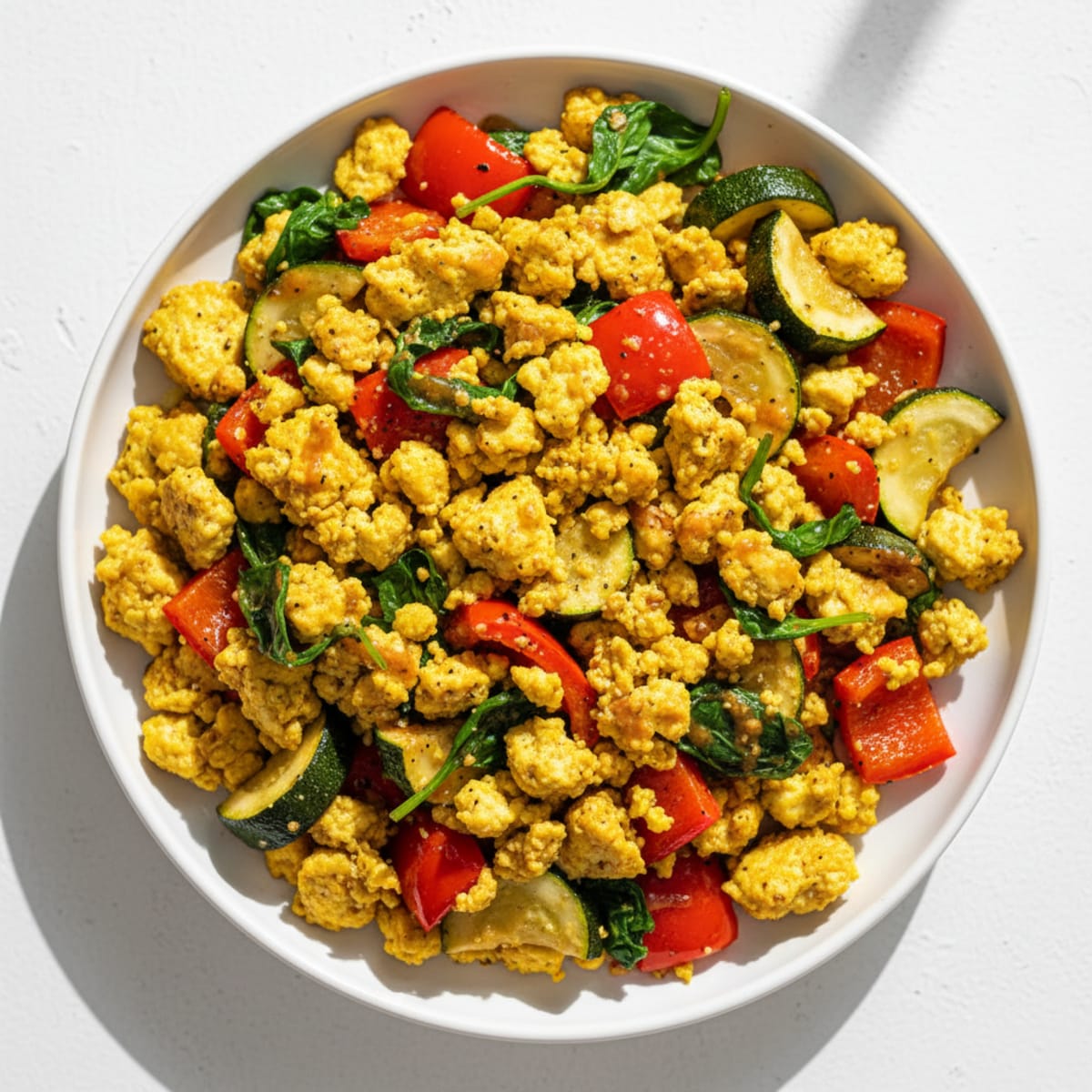 Scrambled Tofu with Roasted Vegetables