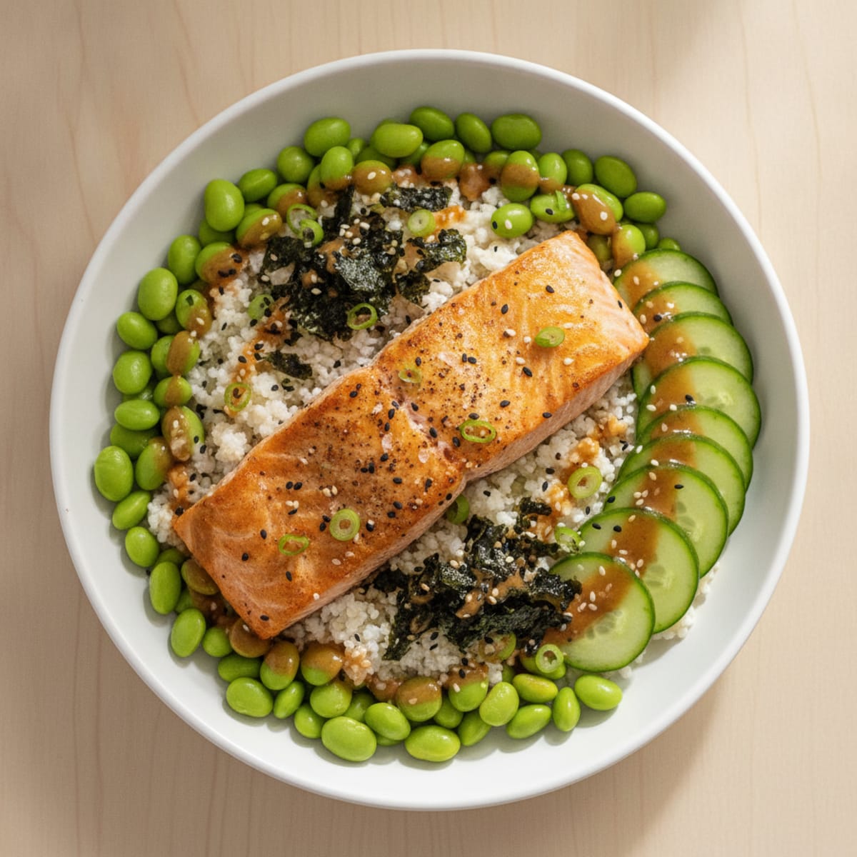 Baked Salmon Sushi Bowl