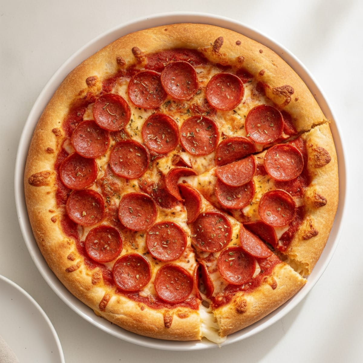 Stuffed Crust Pepperoni Pizza