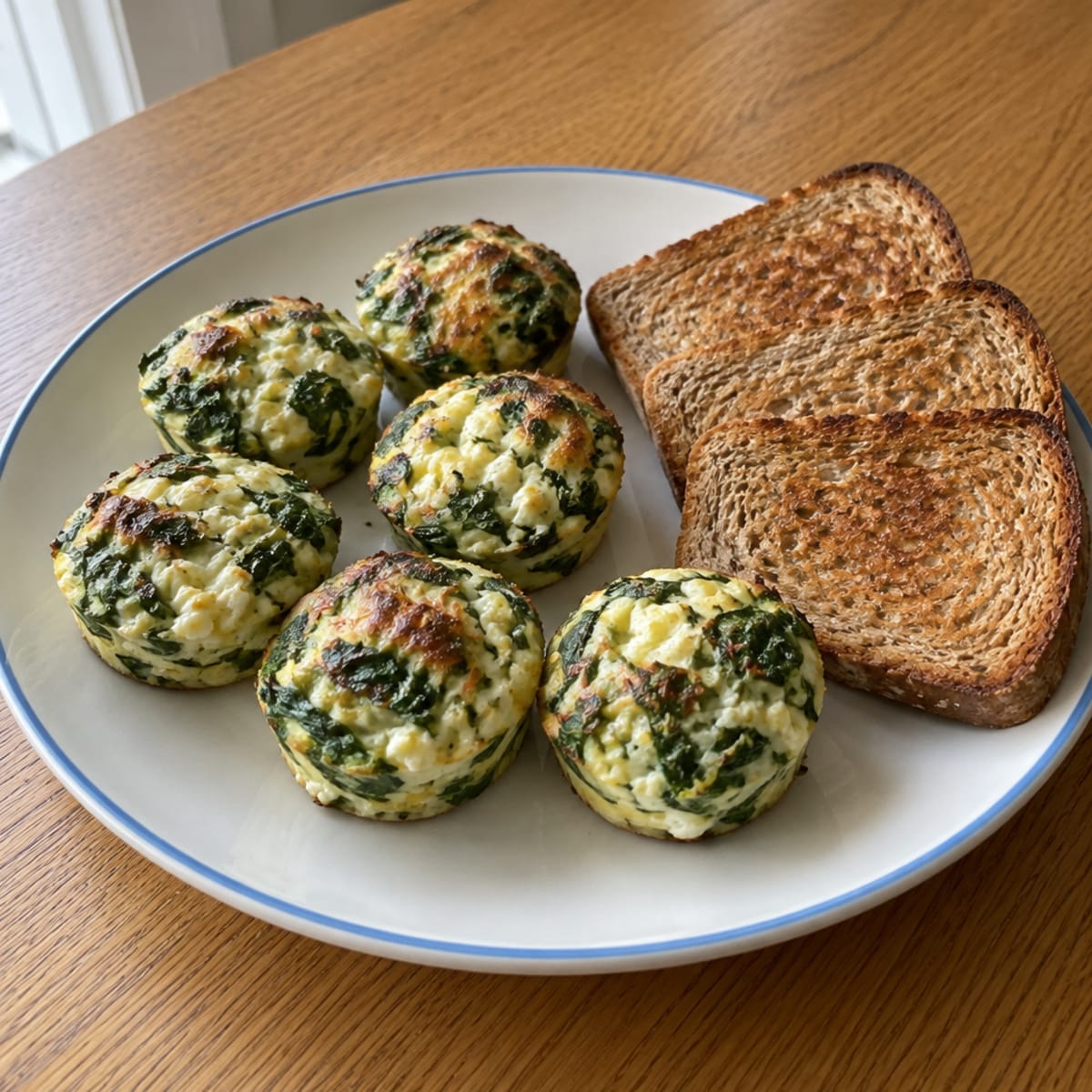Savory spinach and egg bites