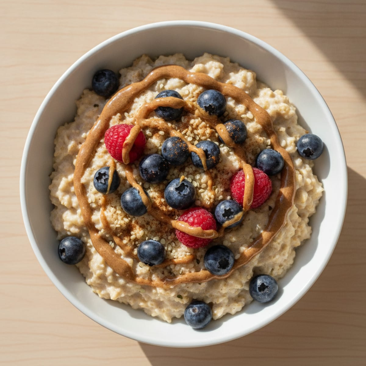 Protein-Packed Berry Oatmeal Bowl