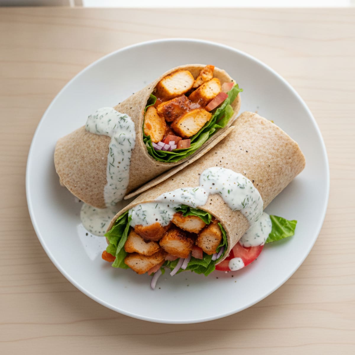 Buffalo Ranch Chicken Wrap