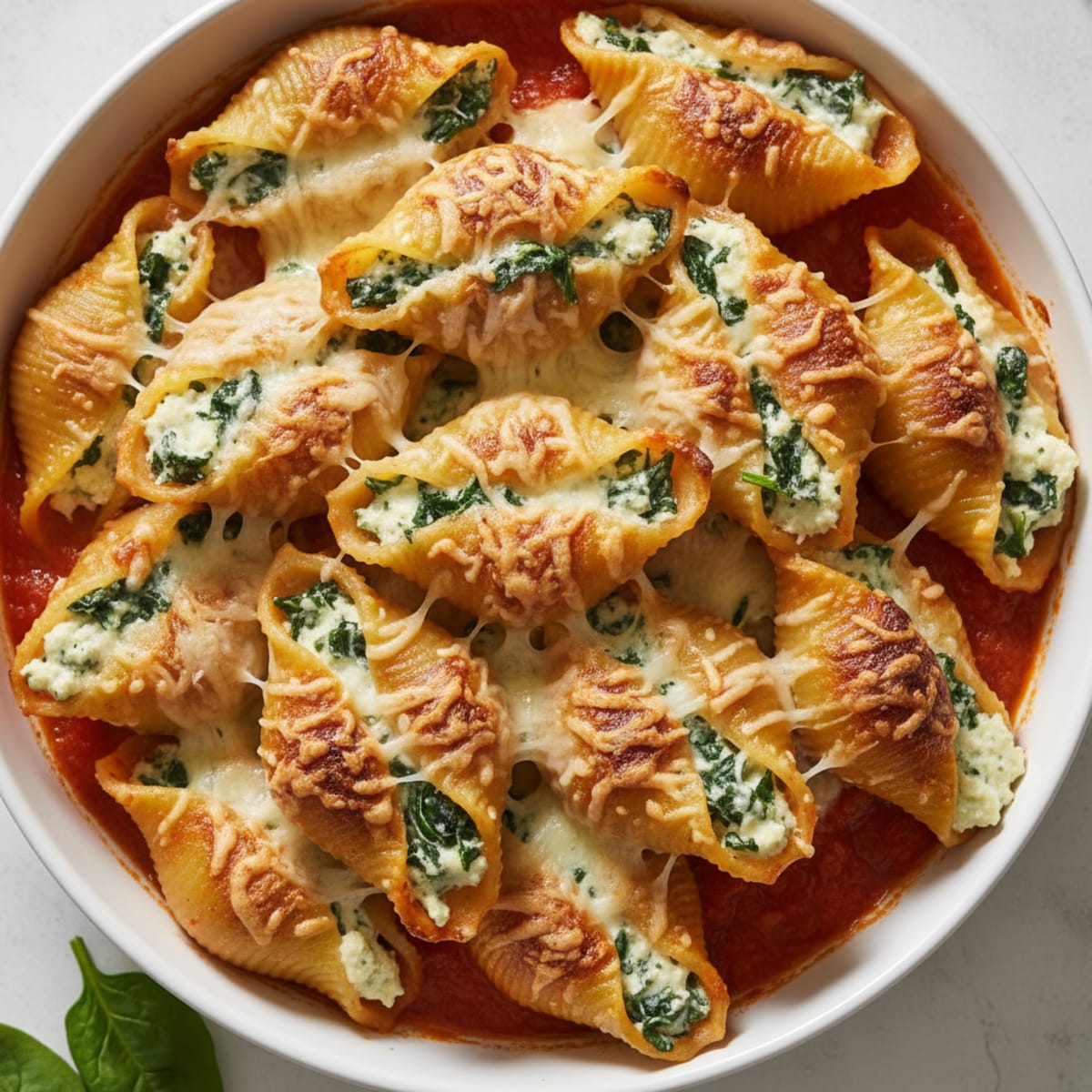 Spinach Ricotta Stuffed Shells