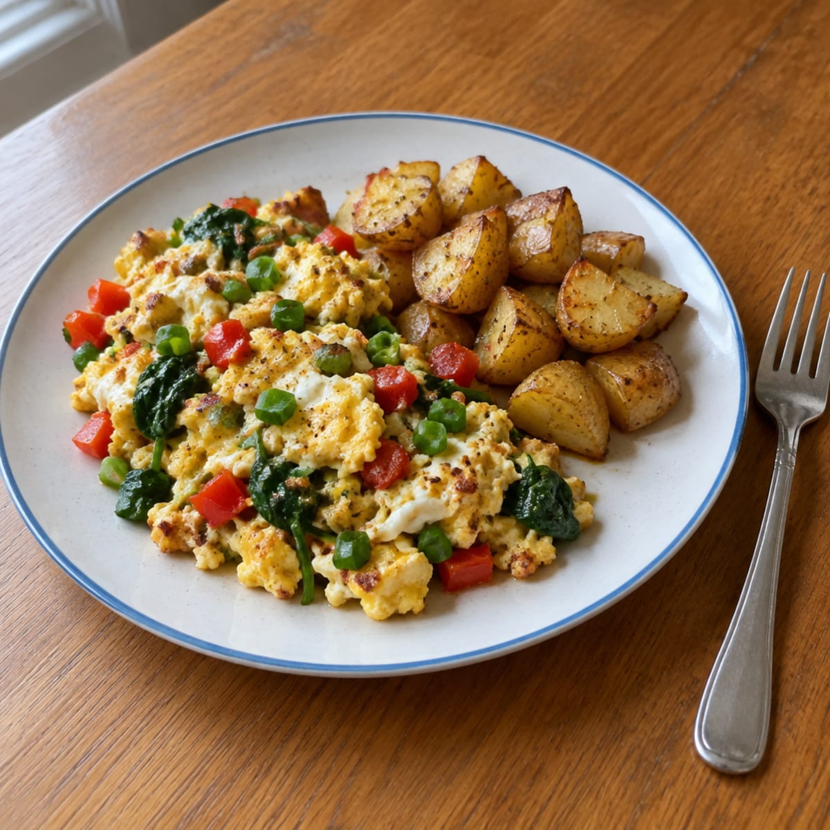 Egg and veggie scramble