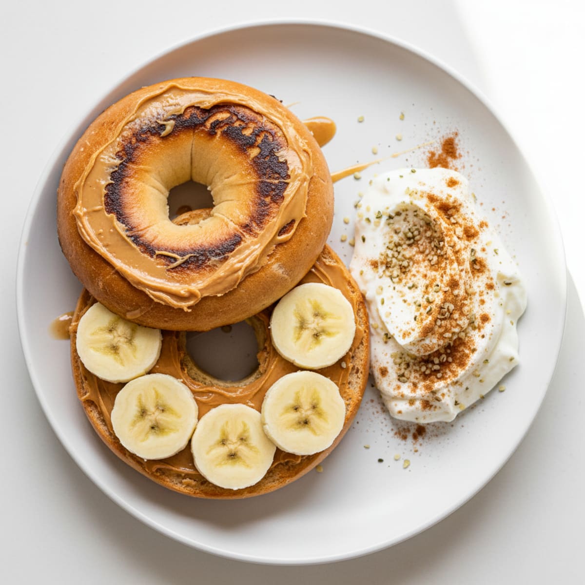 Peanut Butter Banana Bagel