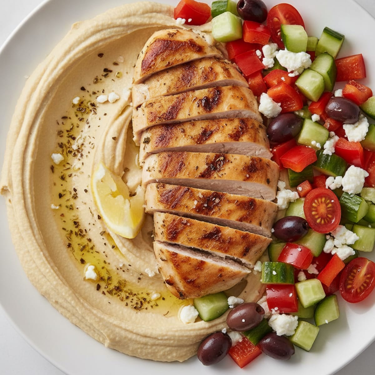Mediterranean Hummus Vegetable Platter