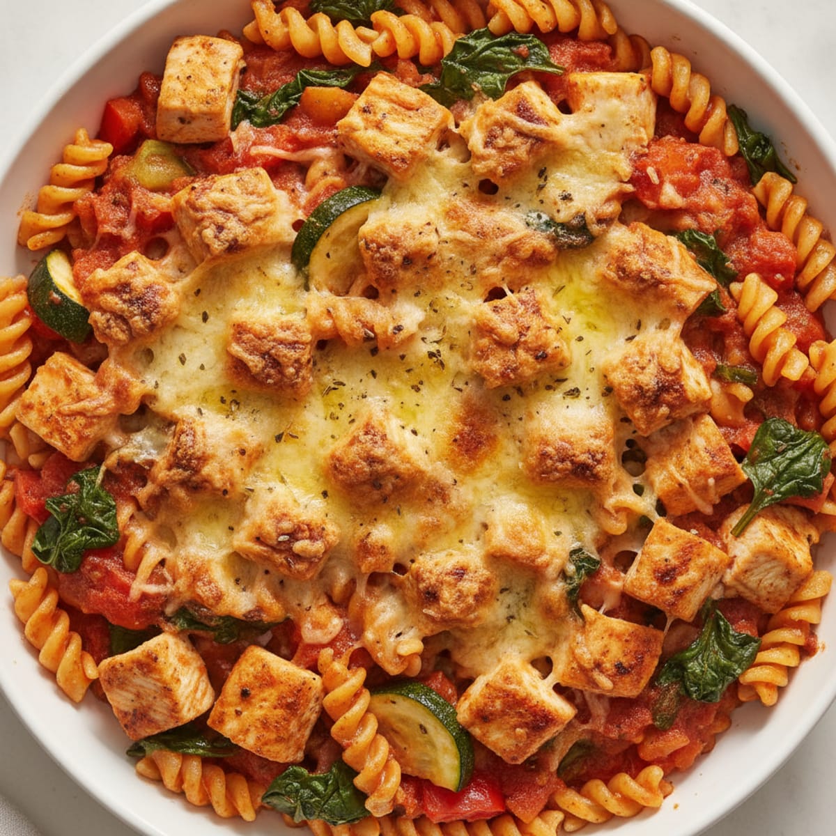 Baked Chicken & Vegetable Pasta