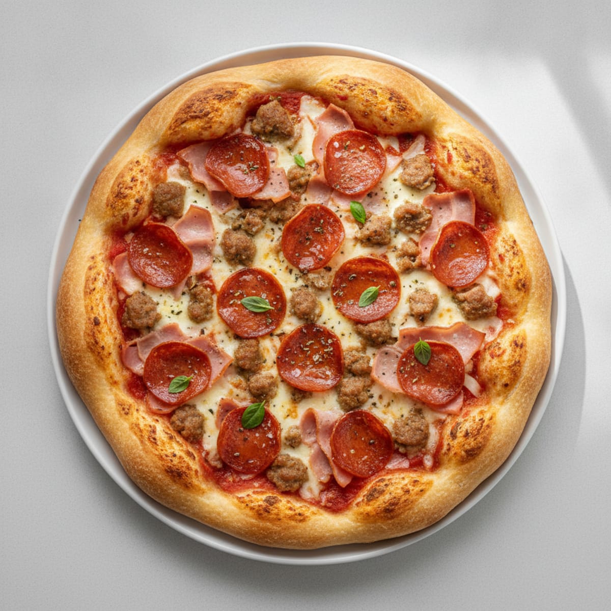 Meat Lovers Stuffed Crust Pizza