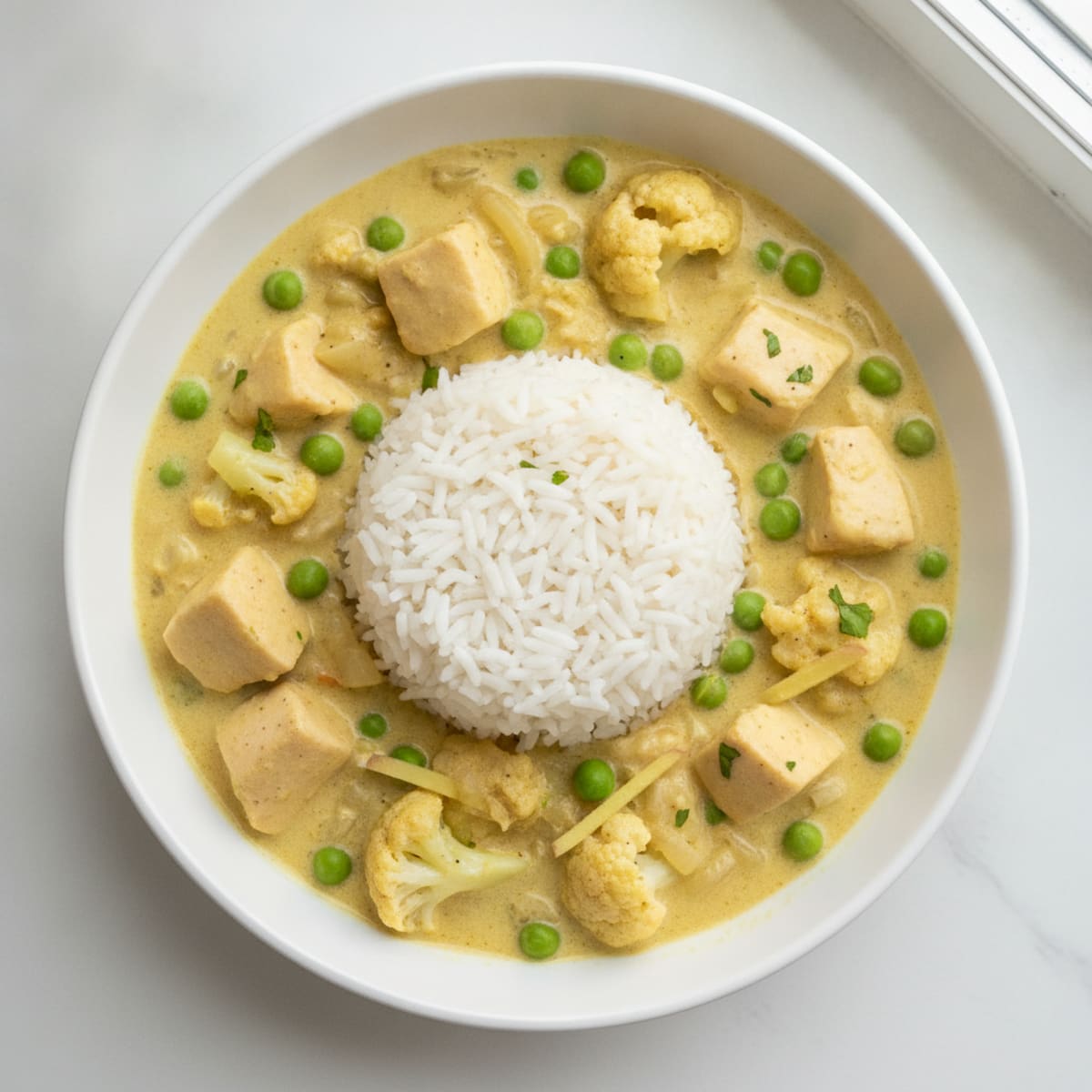 Mild Chicken Curry with Basmati Rice