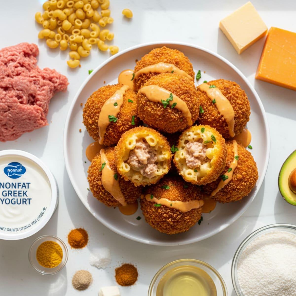 Deep-Fried Mac & Cheese Balls